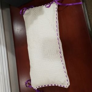 Vintage Hand Crocheted pillow